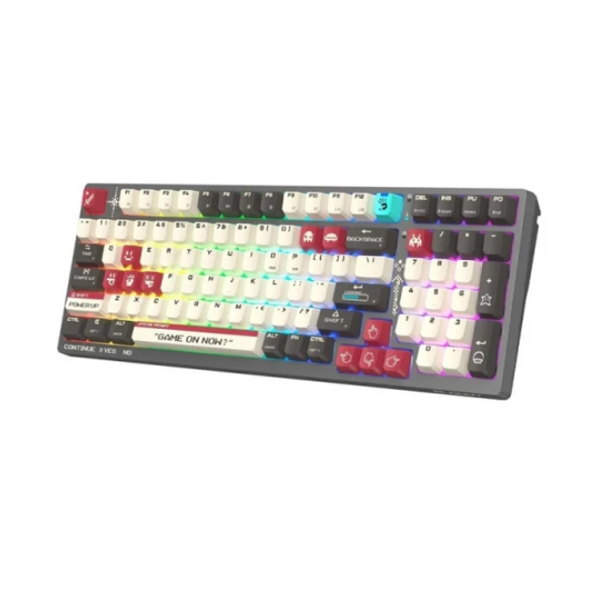 კლავიატურა: A4Tech Bloody WS98 Dual-Core Wireless Mechanical Keyboard BLMS Red Plus Switch Pixels Red