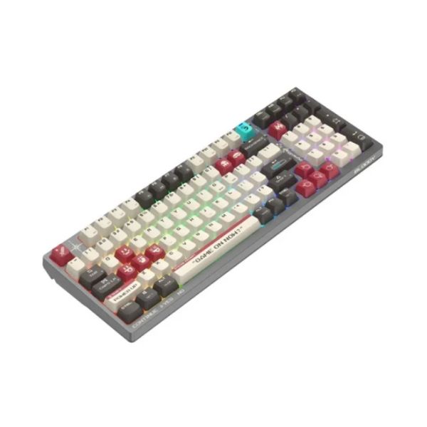 კლავიატურა: A4Tech Bloody WS98 Dual-Core Wireless Mechanical Keyboard BLMS Red Plus Switch Pixels Red
