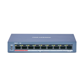 სვიჩი Poe Hikvision,DS-3E0109P-E/M(B), 8 Port, Unmanaged