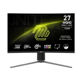 MSI Monitor  27" MAG 27CQ6PF 2xHDMI, DP, Audio, VA, 2560x1440, 180Hz, 0.5ms, sRGB 105%, CURVED, AdaptiveSync, HAS