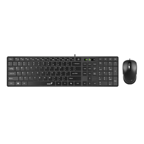 კლავიატურა SlimStar C126, Genius Slim Keyboard, USB Black