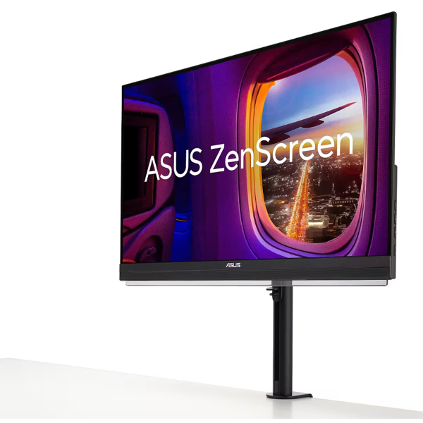 Asus Monitor portable 27" ZenScreen MB27ACF HDMI, USB-C, MM, IPS, 2560x1440, 100Hz, sRGB 99%, AdaptiveSync, Pivot, C-Clamp Arm