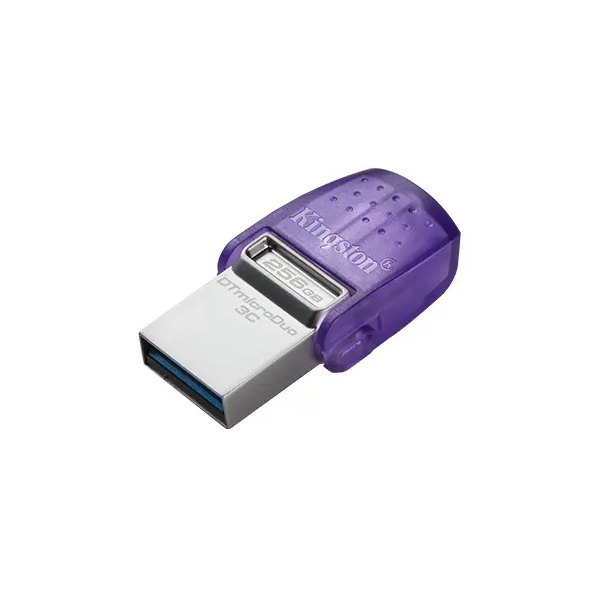 USB Flash Drive/ 256GB/ Kingston 256GB DataTraveler microDuo 3C 200MB/s dual USB-A + USB-C (DTDUO3CG3/256GB)