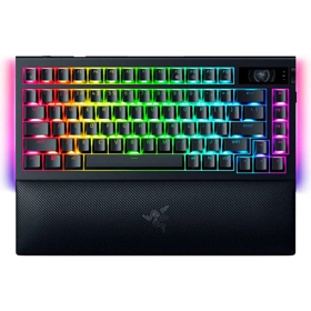 Razer Keyboard mechanical BlackWidow V4 Pro 75%, 81key, Mechanical Switches Gen-3, USB-A/WL/BT, EN, RGB, blck
