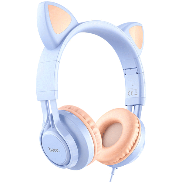 HOCO W36 Cat ear headphones with mic dream blue