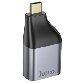 HOCO UA35 Type-C to RJ45 adapter metal grey