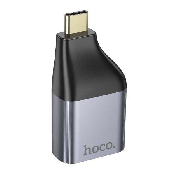 HOCO UA35 Type-C to RJ45 adapter metal grey