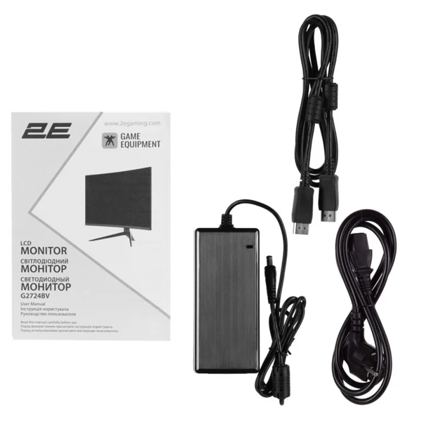 Monitor 2E GAMING 27" G2725BV HDMI, DP, VA, 2560x1440, 180Hz, 1ms, CURVED, FreeSync