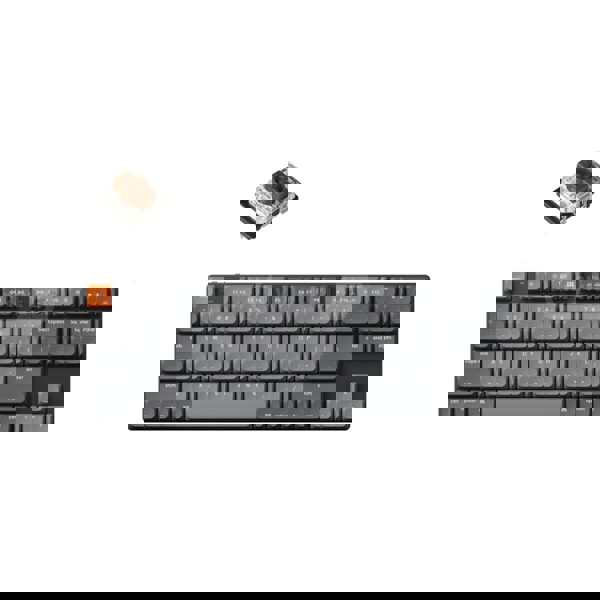 Mechanical keyboard Keychron K1 Max 84 keys, Gateron Brown, WL/BT/USB-A, RGB, black