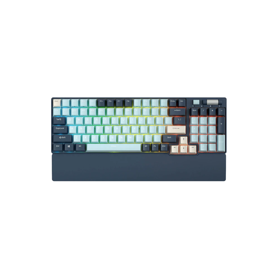 კლავიატურა Royal Kludge RK96 Mechanical Keyboard, Red switch, Hot Swappable, Wireless, USB Type-C, 2.4 GHz, Bluetooth, Forest Blue