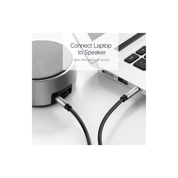აუდიო კაბელი UGREEN AV119 (10733), 3.5mm Male to 3.5mm Male Cable, 1m, Black