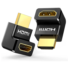 კუთხის HDMI ადაპტერი UGREEN HD112 (20110), HDMI 4K Adapter Male to Female Up-angled, Black