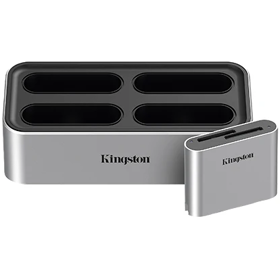 Kingston USB 3.1 Type-C > 4xWorkflow Slots/USB 3.2 + SD Reader/Type-C Workflow Station Silver