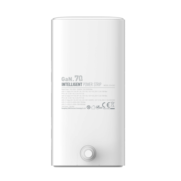 LDNIO მულტიფუნ. უნივერს. კვების წყარო/დამ 70W Multifunctional Universal Desktop Power Adapter SC4383