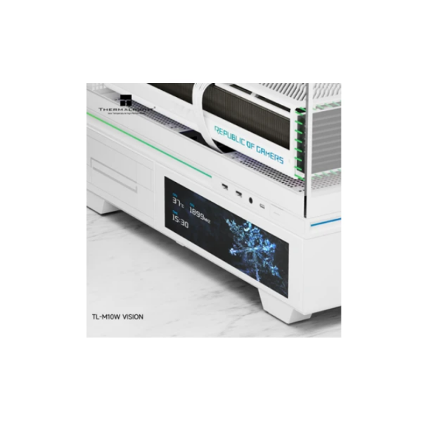 ქეისი: THERMALRIGHT TL-M10 Vision With Screen No Fan White