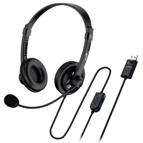 ყურსასმენი,  HS-230U, GENIUS, USB Headband headphone,Black,.