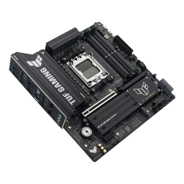 ASUS Motherboard TUF GAMING B850M-PLUS WIFI7 sAM5 B850 4xDDR5 M.2 HDMI DP Wi-Fi BT mATX