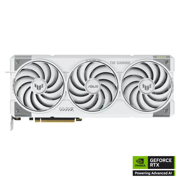 ASUS Graphic Card GeForce RTX 5070 TI 16GB GDDR7 OC TUF-RTX5070TI-O16G-WHITE-GAMING WHITE