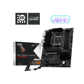 MSI Motherboard PRO B850-S WIFI6E sAM5 B850 4xDDR5 M.2 HDMI WiFi BT ATX