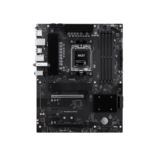 MSI Motherboard PRO B850-S WIFI6E sAM5 B850 4xDDR5 M.2 HDMI WiFi BT ATX