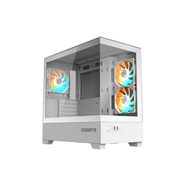 ქეისი: Gigabyte C201PI PANORAMIC ICE 3x120mm ARGB Fans Midi Tower White