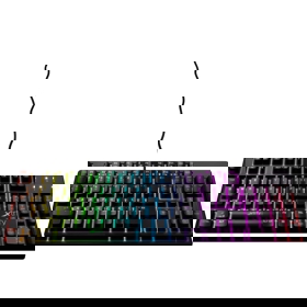 Keyboard mechanical Xtrfy K4  104Key, Kailh Red, USB-A, EN/RU, RGB, Чорний