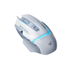 მაუსი: AULA S12 Pro Wired RGB Gaming Mouse White/Gray