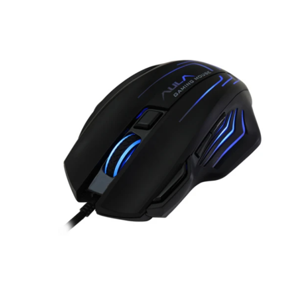 მაუსი: AULA S18 Black-Rainbow Backlight Wired Gaming Mouse Black