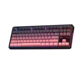 კლავიატურა: AULA F87pro Rechargeable Wireless Mechanical Keyboard side-engraved keycaps Black/Pink gradient (Kayhua Intelligent Switch)