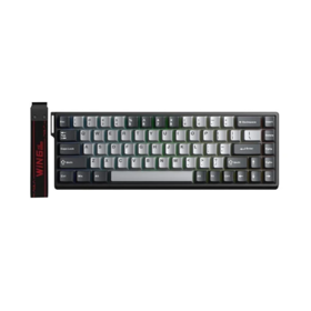კლავიატურა: AULA WIN68 HE Pro RGB Wired Gaming Keyboard Light Grey/Dark grey (Meteor Magnetic Switch)