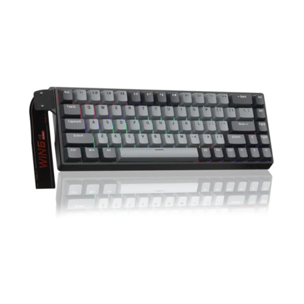 კლავიატურა: AULA WIN68 HE Pro RGB Wired Gaming Keyboard Light Grey/Dark grey (Meteor Magnetic Switch)