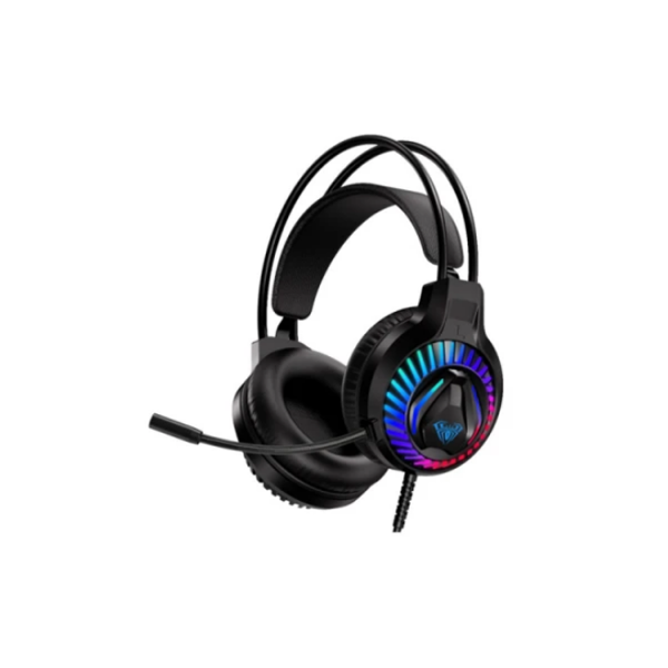 ყურსასმენი: AULA S605 RGB Wired Gaming Headset Black