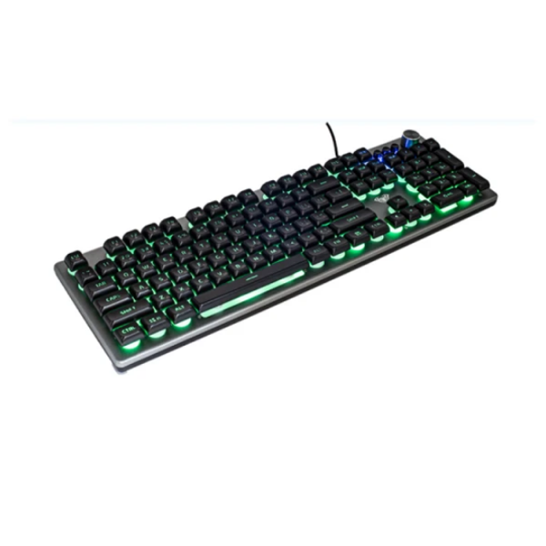 კლავიატურა: AULA F2028 Wired RGB Keyboard Gray/Black keycap