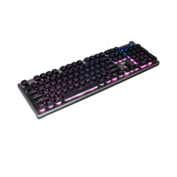 კლავიატურა: AULA F2028 Wired RGB Keyboard Gray/Black keycap