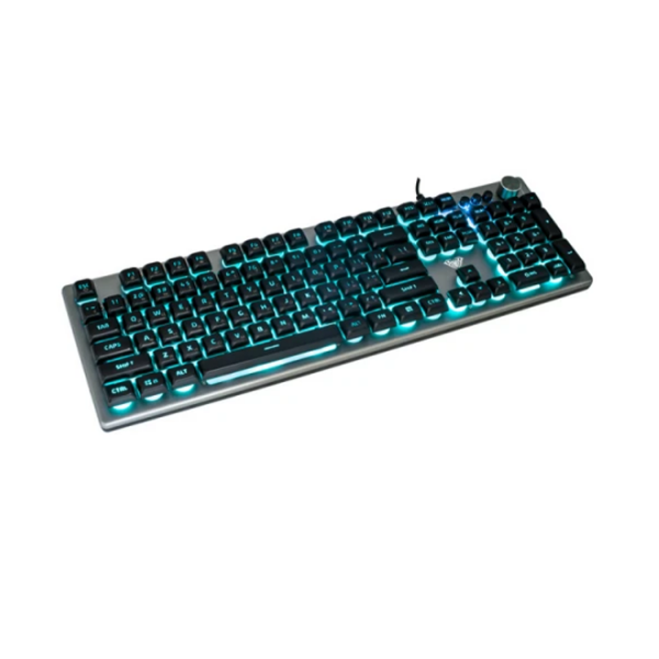 კლავიატურა: AULA F2028 Wired RGB Keyboard Gray/Black keycap
