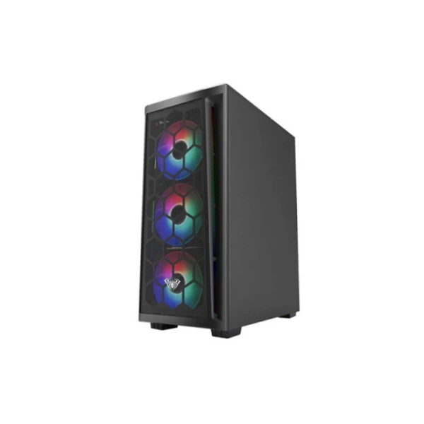 ქეისი: AULA FZ002 4x120mm ARGB Fans Mid Tower Black