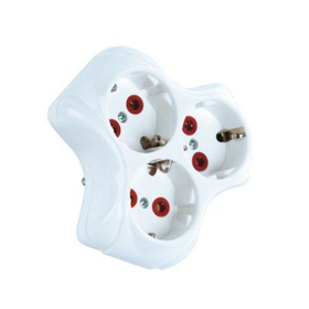 Almera DAISY GROUP SOCKET 9140618 3 განყოფილებიანი გამანაწილებელი/სამკაპი დამიწებით, 16A 250V