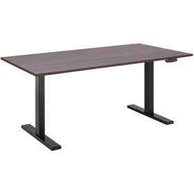 2E Computer table CE150WDARK-MOTORIZED, height adjustment, electric motor 220V, 62/128x150х75cm, Wood Dark