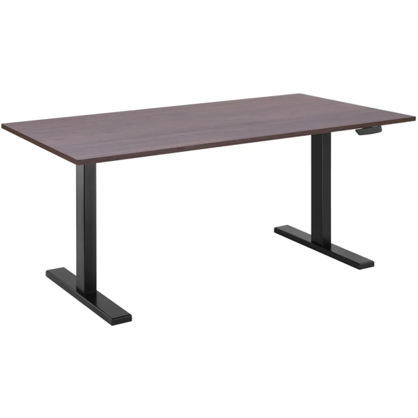 2E Computer table CE150WDARK-MOTORIZED, height adjustment, electric motor 220V, 62/128x150х75cm, Wood Dark