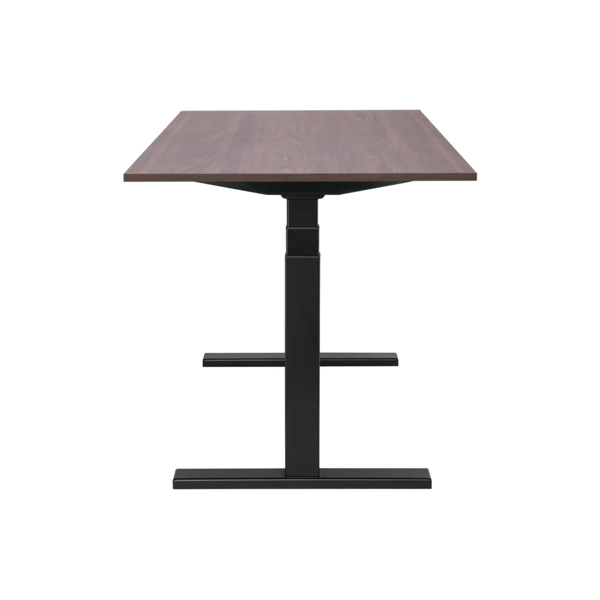 2E Computer table CE150WDARK-MOTORIZED, height adjustment, electric motor 220V, 62/128x150х75cm, Wood Dark