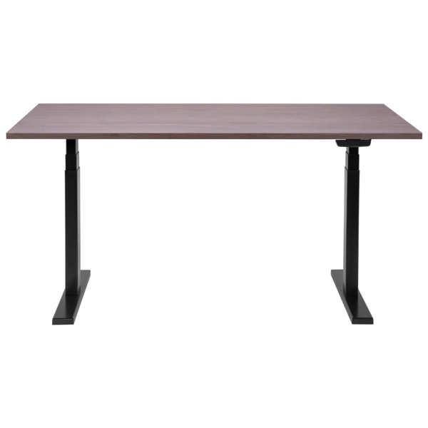 2E Computer table CE150WDARK-MOTORIZED, height adjustment, electric motor 220V, 62/128x150х75cm, Wood Dark