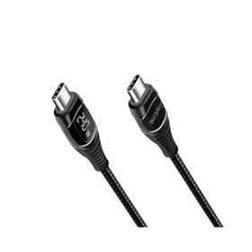 კაბელი: Logilink CU0181 USB Type-C 240W PD Fast Charging Cable With E-Mark & Display 1m