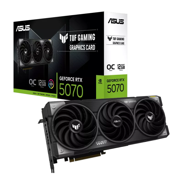 ASUS Graphic Card GeForce RTX 5070 12GB GDDR7 OC TUF-RTX5070-O12G-GAMING