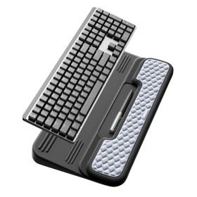 aydeer Wrist Rest with Keyboard Stand, Computer Wrist Support Pad, Ergonomic Keyboard Riser Holder Lifter Tray with Wri