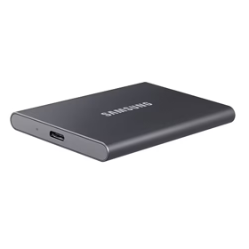 PC Components/ HDD/ External/ 2.5"/ Samsung T7 Portable SSD, 2TB External Solid State Drive USB 3.2 Gen 2 Gray