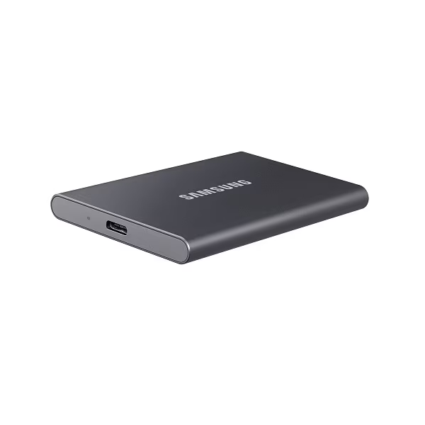 PC Components/ HDD/ External/ 2.5"/ Samsung T7 Portable SSD, 2TB External Solid State Drive USB 3.2 Gen 2 Gray