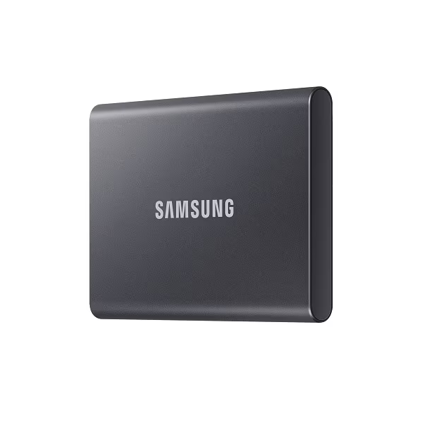 PC Components/ HDD/ External/ 2.5"/ Samsung T7 Portable SSD, 2TB External Solid State Drive USB 3.2 Gen 2 Gray