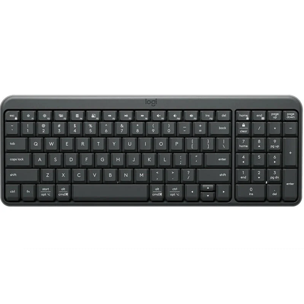 LOGITECH K250 Compact Bluetooth Wireless Keyboard - GRAPHITE - RUS - 2.4GHZ/BT - INTNL-973 L920-013452

