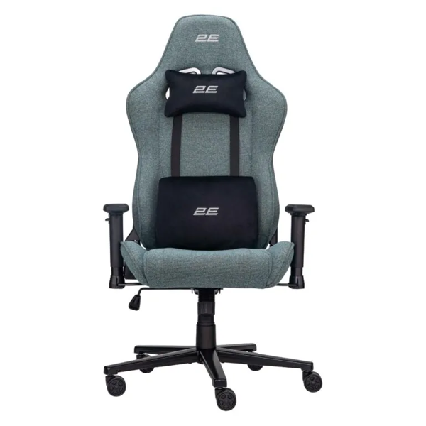2E GAMING Chair BUSHIDO Lite, fabric, 2D-Armrests, dark green