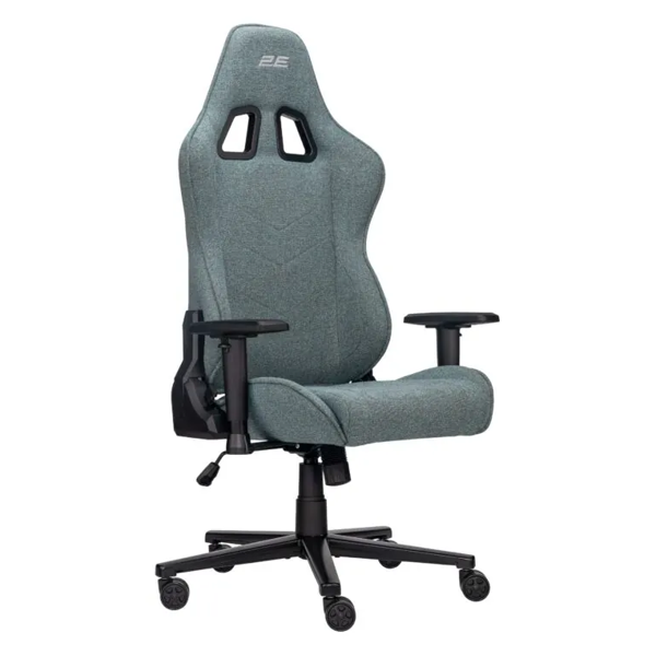 2E GAMING Chair BUSHIDO Lite, fabric, 2D-Armrests, dark green